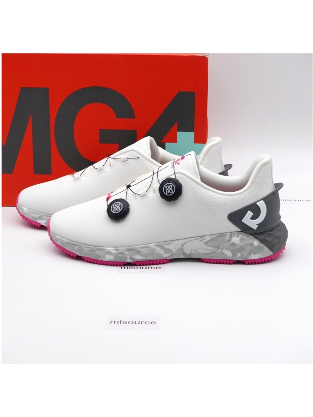 NEW Size 11.5 Men's G/FORE G-Drive Golf Shoes G4MS22EF32-SNO Snow/Pink